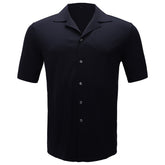 Refined Relaxation Short-Sleeved Button-Up Shirt NAVY